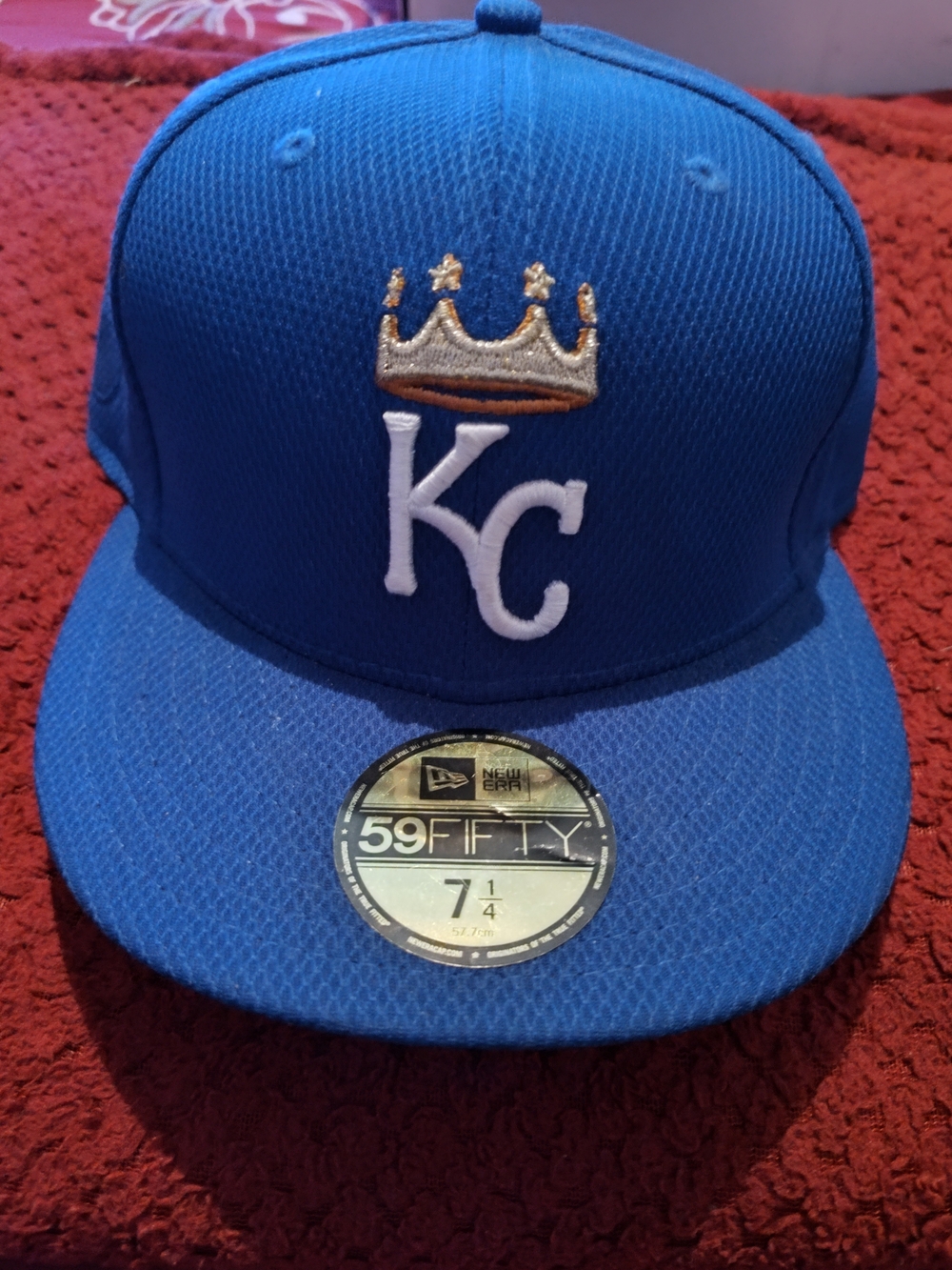 New Era Royal Blue KC Crown Fitted Hat